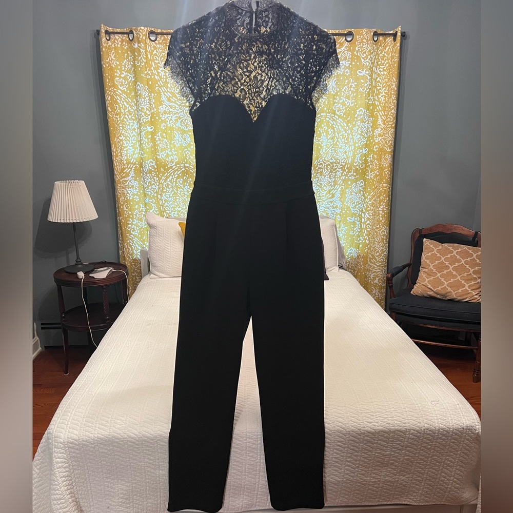 Express Black Jumpsuit. Perfect for a wedding, Christmas party, or gala.